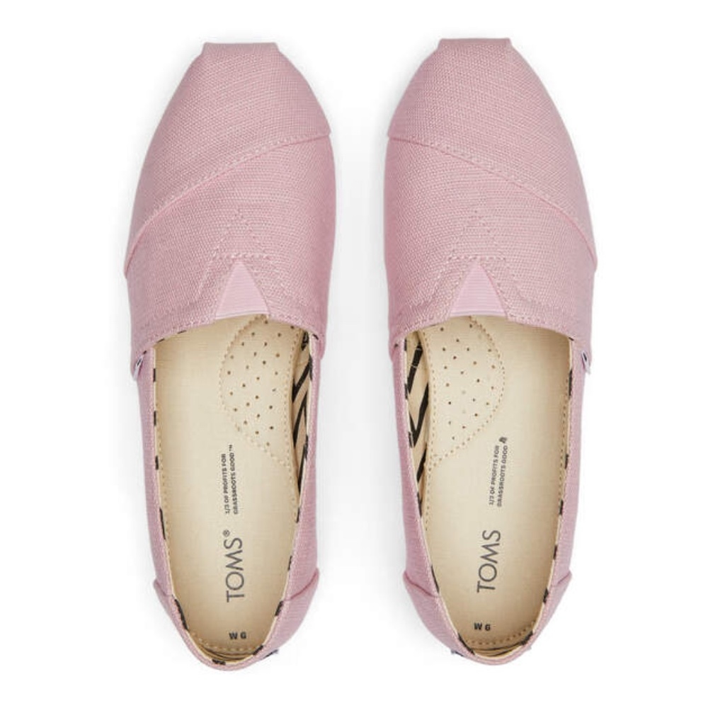 BNIB TOMS Alpargata Heritage Canvas Chalky Pink